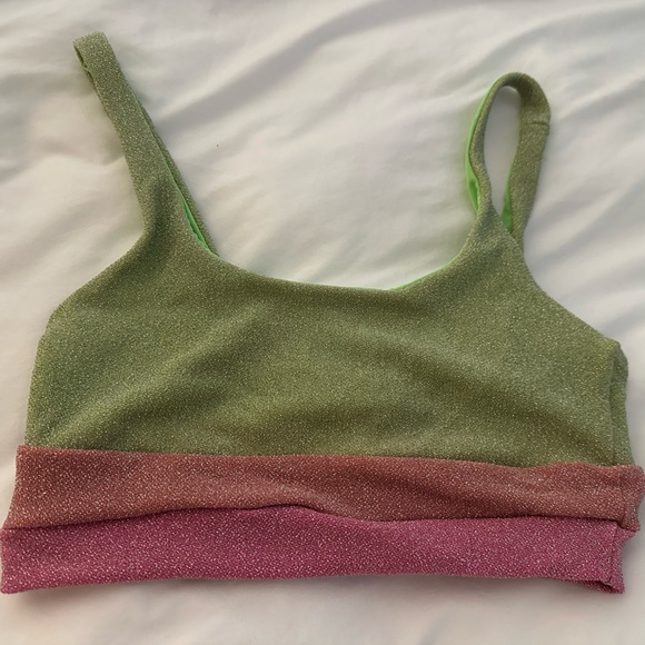 Beach Riot Mackenzie Top in Watermelon Lemonade Sz S - Picture 5 of 6